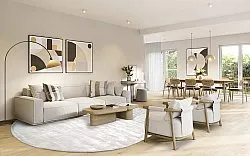 Ovalt viscose-tæppe - Jodhpur Special Luxury Edition (offwhite)