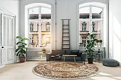 Rundt tæppe - Siliana (beige)