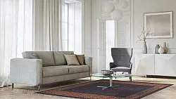 Wilton-tæppe - Kuba (sort/brun)