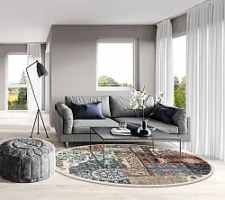 Rundt tæppe - Linosa (multi)