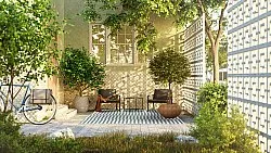 Tæpper til indendørs/udendørs brug - Otto (grøn)