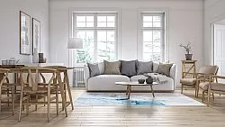 Wilton-tæppe - Koloa (blå)