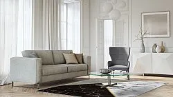 Wilton-tæppe - Savino (sort/hvid/grå)