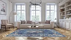 Wilton-tæppe - Taknis (blå)