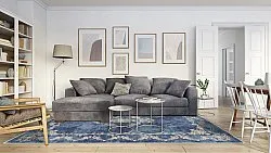 Wilton-tæppe - Taknis (blå)