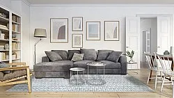 Wilton-tæppe - Sevgi (grå/hvid)