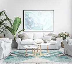 Wilton-tæppe - Temara (blå/multi)