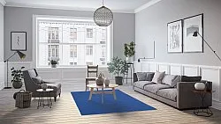 Uldtæppe - Hamilton (Classic Blue)