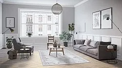 Wilton-tæppe - Santi (lysegrå)