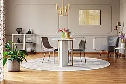 Rundt tæppe - Abyar (lyserød)