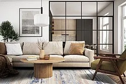 Wilton-tæppe - Yafran (blå)