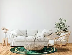 Runde tæpper - Amelia (grøn)
