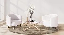 Runde tæpper - Aranga Super Soft Fur (brun)