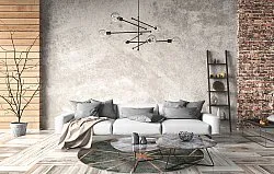 Rundt tæppe - Bellizzi (grøn/orange)