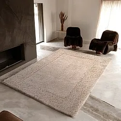 Ryatæpper - Aline Natural Cotton Shaggy (beige)