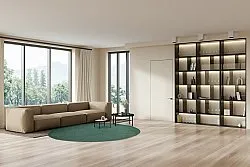 Bomuldstæppe - Billie (grön)