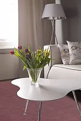 Bomuldstæppe - Billie (bordeaux)