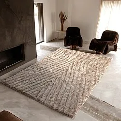 Ryatæpper - Indra Natural Cotton Shaggy (beige)