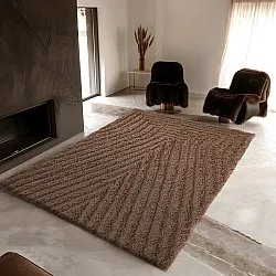 Ryatæpper - Kendra Natural Cotton Shaggy (brun)