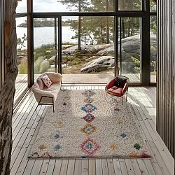 Ryatæpper - Marden Natural Cotton Shaggy (beige/multi)