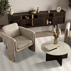 Bomuldstæppe - Nilo (beige)