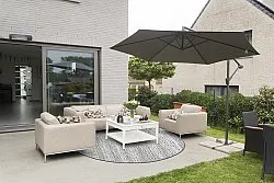 Rundt tæppe - Harstad (brun)