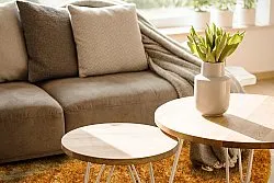 Runde tæpper - Cosy (ocher)