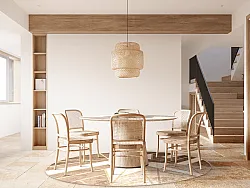 Rundt tæppe - Amasra (beige)