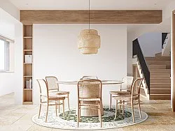 Rundt tæppe - Arabella (grøn)