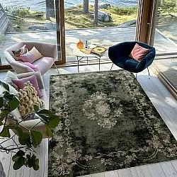 Wilton-tæppe - Taknis (mørkegrøn)