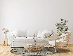 Rundt tæppe - Amaya (brun)