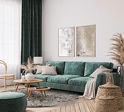 Rundt tæppe - Amaya (brun)