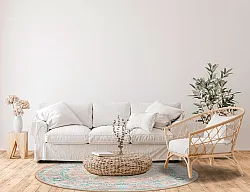 Rundt tæppe - Livley (lyserød)