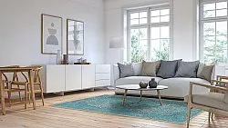 Wilton-tæppe - Lainey (blå)