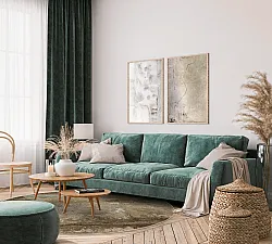 Rundt tæppe - Domont (brun)