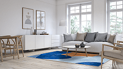 Wilton-tæppe - Lazio (blå)