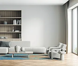 Wilton-tæppe - Pavoa (blå)