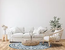 Runde tæpper - Ember (blå)