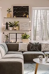 Rundt tæppe - Genova (hvid)