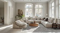 Wilton-tæppe - Gombalia (grå)