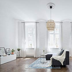 Wilton-tæppe - Gombalia (lyseblå)