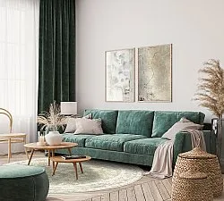 Runde tæpper - Gombalia (lysegrøn)