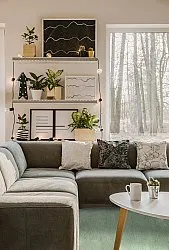 Runde tæpper - Hamilton (grøn)