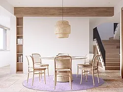 Runde tæpper - Hamilton (lilla)