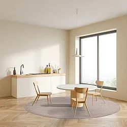 Runde tæpper - Hamilton (Silver Grey)