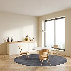 Runde tæpper - Hamilton (Asphalt)