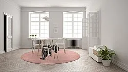 Runde tæpper - Hamilton (Coral Pink)