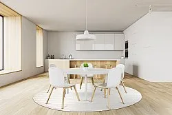 Runde tæpper - Hamilton (hvid)