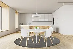 Runde tæpper - Hamilton (Asphalt)