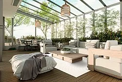 Tæpper til indendørs/udendørs brug - Hayden (offwhite)